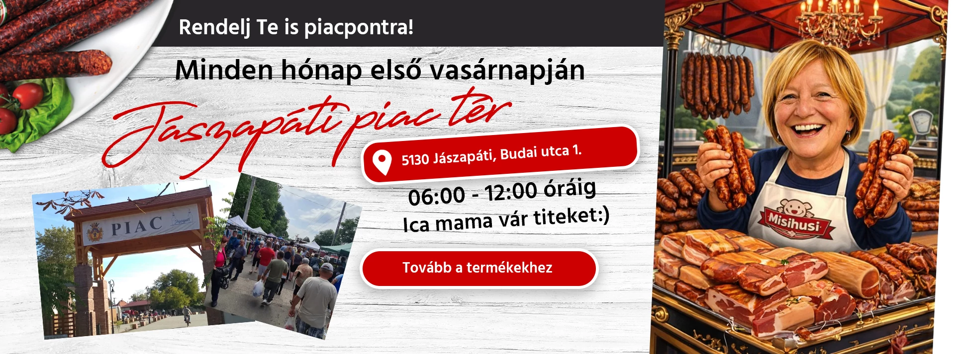 Jászapáti piac tér